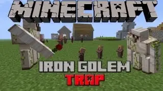 Automated Iron Golem Trap & Zombie Glitch (Tutorial) :: Minecraft 1.2