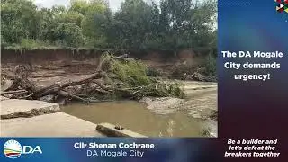 Bridge Destroyed in Floods, Mogale City