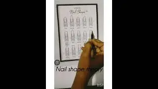 Nail shape types || Different types of nail shape with names || Nail art course ||Basic Nail shape