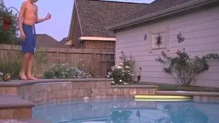 OMG!!! It's a shark in my pool!