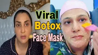 Let's Try Fiza Ali Viral Botox Mask for Glowing Skin | Honest Review @RealFizaAli