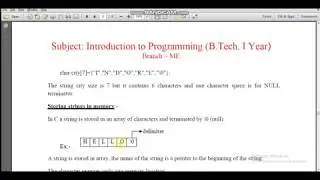 String Initialization