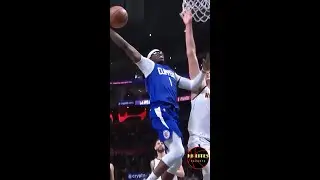 MUST SEE! Guard Reggie Jackson destroys center Nikola Jokic with a thunderous dunk #shorts