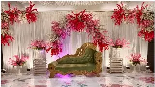 ||wedding reception party|| real flower decoration ideas|| backdrop MARRIAGE|| #viral #decoration