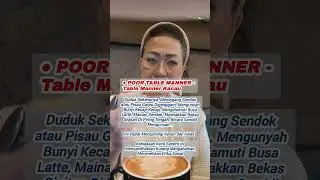 Abaikan Etiket ini Melunturkan Personamu #etiket #manners #socialetiquette #keanggunan #persona