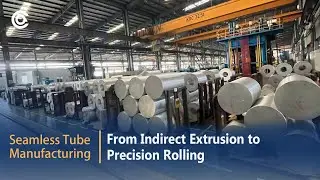 Aluminum Seamless Tube Manufacturing | Indirect Extrusion, Rolling & Straightening Process#aluminum