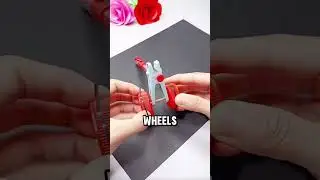How to Make a Mini Rubber Band Car from Trash | DIY Toy Using Bottle Caps, Pen & Laundry Clip!