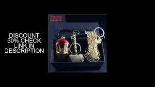 Marvel The Avengers Thanos Glove Keychain Men's Metal Battle Ax Thor's Hammer Shield Pendant Car Key