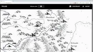 Rocky Mountains Self Drawing Map