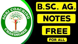 Free B.Sc. Agriculture Notes | Free for All