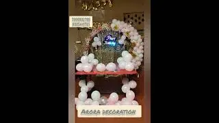 attractive balloons and flower decoration for birthday party with budget ideas #balloon #birthday