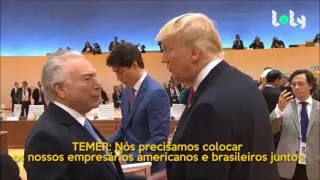[LEGENDADO] O ENCONTRO DE TRUMP E TEMER NO G20