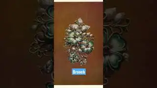 BROOCH 1975 | Russian Enamels History Museum Moscow | Postcard Edition 1982