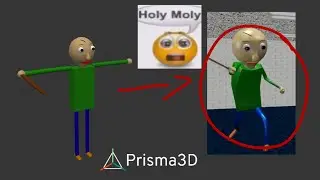 Baldi 3D Model for Prisma 3D (No Modding My Game Version)