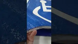 Handicap Symbol Decals used Permanent ROAD MARKING TAPE - Ground warning signs made #handicap