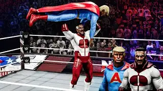 Mr. AMERICA VS OMNI MAN One on One Match Gameplay | WWE GLOBAL CHAMPIONSHIP MATCH | WWE 2K24
