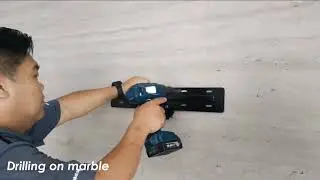 Installing TV bracket on marble surface l TVbracket.sg