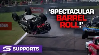 Amazing barrel roll crash in Super Trucks - Merlin Darwin Triple Crown | Supercars 2021