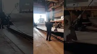 25mm plate unloading