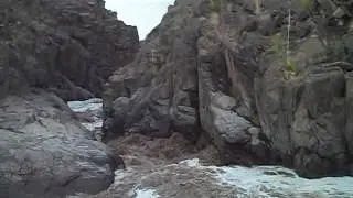Flood   Sauceda Arroyo into Cinco Tinajas 3June2016