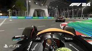 F1 24 Gameplay PS4 | Singapore - Lando Norris Mclaren F1 Team ( 5 Laps )