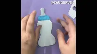 DIY Baby Bottle Craft | Easy Foam Sheet Baby Shower Decoration Idea Foam Sheet Art