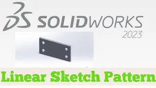 Linear sketch pattern in SolidWorks 
