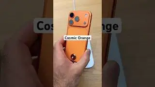 Is Cosmic Orange better than Silver? 🤔 #iphone17promax #ios26