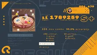 UNBEATABLE (Arcade) - Eating is Living [Expert, Lv 11] - S+ Full Combo [Critical]