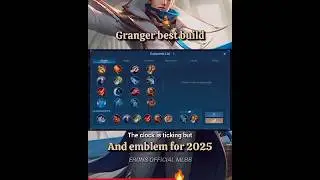 Granger best build and emblem 2025 #mlbb #mobilelegends #granger #bestbuild