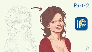 How to shading a face on ibis paint x #ibispaintxtutorial #portraitdrawing #digitalart