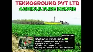 आलू + मक्का 🌽 ( potato 🥔 + Maize 🌽 ) Spray By Teknoground Pvt Ltd Agriculture Drone 🚁     