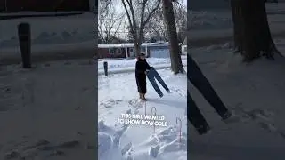 Вот как холодно на улице 😱