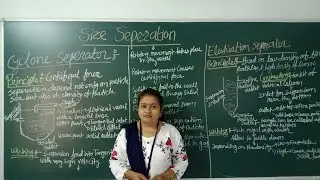 Cyclone seperator & Elutriation method under Size seperation