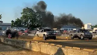 We Sent The Duramax A Little Hard.. First Time Dirt Drag Racing!