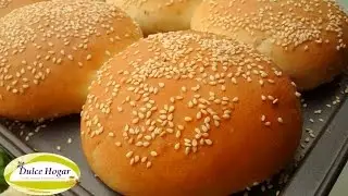 PAN de HAMBURGUESA🍔ESPONJOSO, DELICIOSO!!DULCE HOGAR