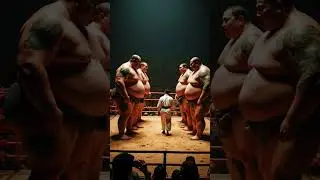 The Giant Standoff One Man vs  Four Sumo Titans | Trailer Thrill #shorts