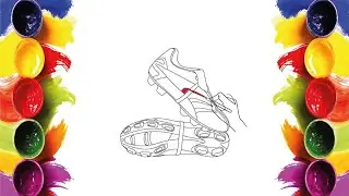 FIFA World Cup Shoes Coloring | Football Boots Coloring Page with Crayons| Mini Artists World