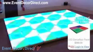 Event Decor Direct TV - EddyLight&trade; LED Dancefloor Panels in Use