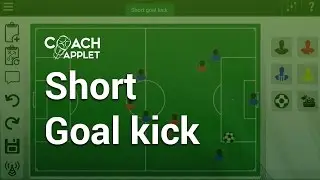 How to make a short goal kick - football training with CoachApplet