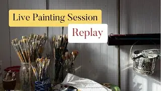 Replay of Live Landscape Oil Painting Session 