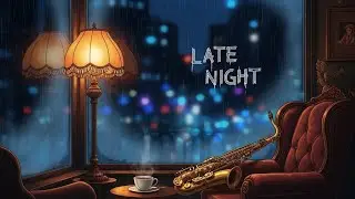 Rainy Window Jazz 🌧️ Melancholic Saxophone for Stress Relief & Reading