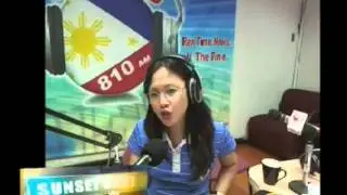 Triccia Dacer on DZRJ810am Newscast4