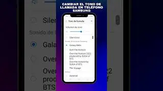 Cambiar el sonido de llamada de un teléfono samsung #trucossamsung #2023 #samsunga54