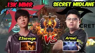 Secret Armel QOP vs Talon 23savage Shadow Fiend 13K MMR Carry Dota 2 pro Gameplay 7.32E New Patch
