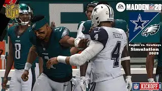 Eagles vs. Kenny Clark Dallas Cowboys WEEK 1 Simulation 53-MAN ROSTER Madden 26 2025 PS5 Game Play