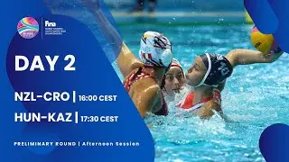 Day 2 PRELIMINARY ROUND | Afternoon Session | FINA World Women's Youth Water Polo Championships 2022