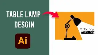How to create a Table Lamp in #illustrator | #Illusttratortutorial  #graphicdesinger #trending