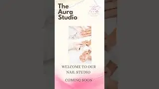Coming soon ✨.           #openingsoon #theaurastudio #nailart #nailextension #nails #manicure