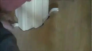 how to fit laminate flooring, Filling expansion space around door frames